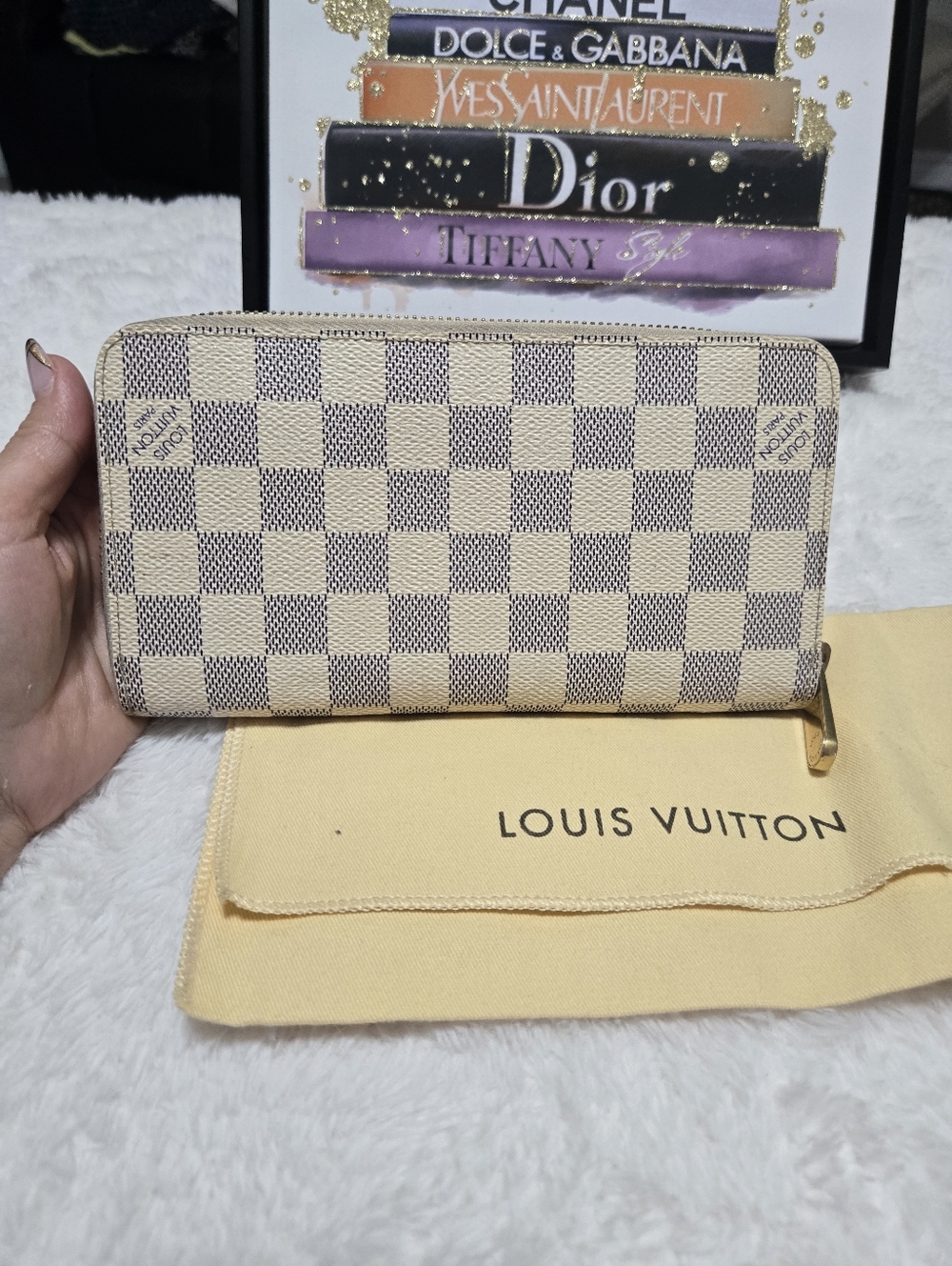 Louis Vuitton Limited Edition Damier Azur Zippy Long Wallet EUC - Picture 3 of 14